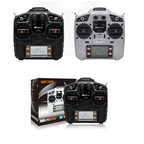 Microzone MC8B 2.4G 8CH Remote Control & MC8RE 8CH Radio System for RC Aircraft Fixed-wing Helicopter